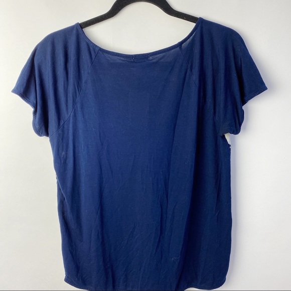 J. Crew floral Blue T shirt - Picture 2 of 3